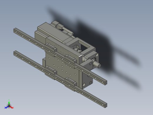 860-0300浮动电机模组正等轴测缩略图