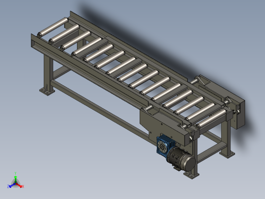 动力滚筒输送机 板材压制用推板机