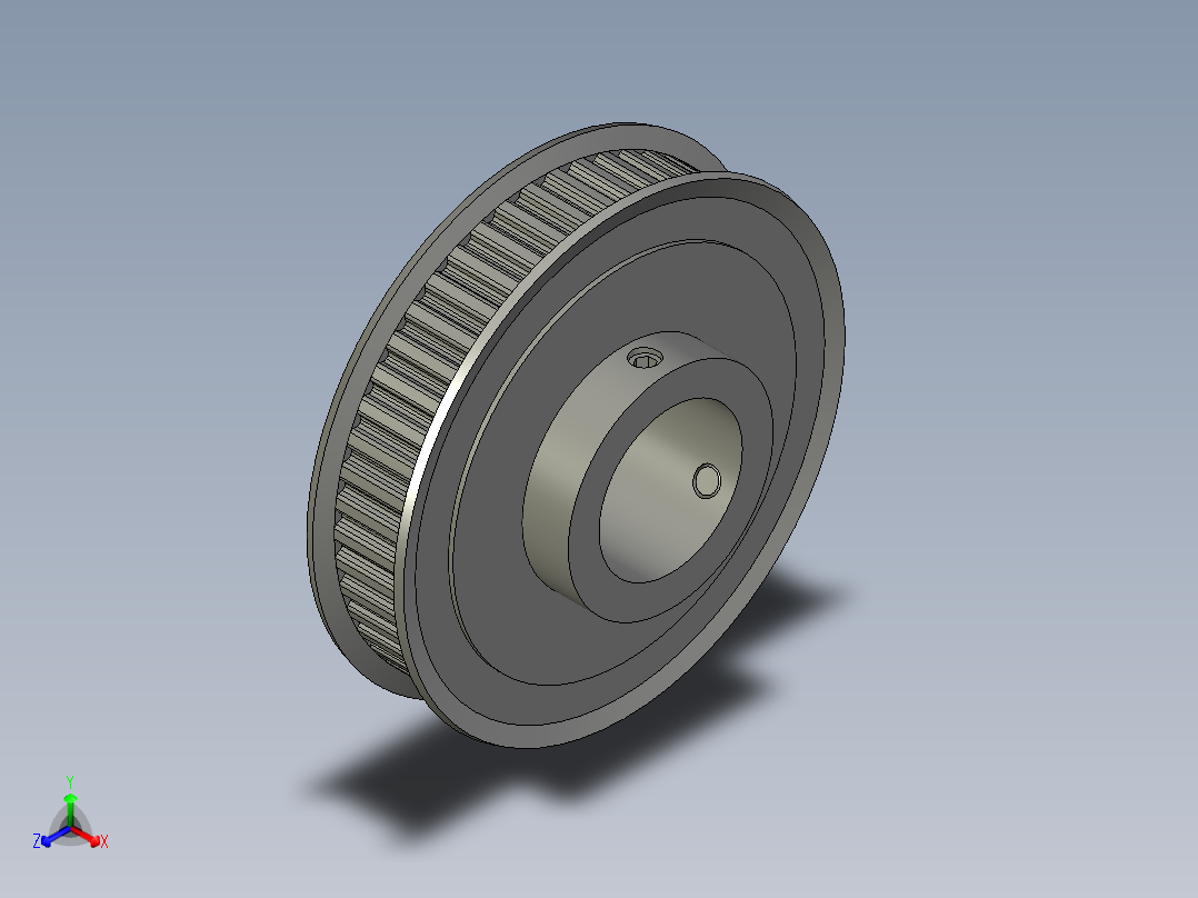 同步带轮ATPV50XL050-B-P28-ON主视图