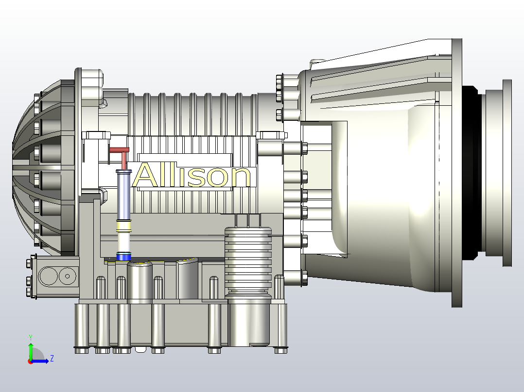 艾利森3200 SP变速器左视图