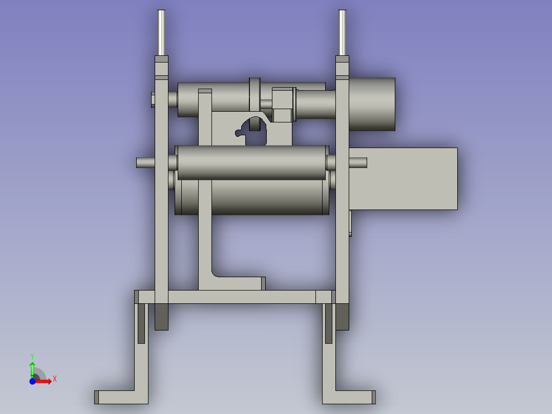 -编码器安装机构前视图