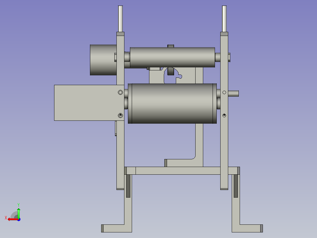 -编码器安装机构后视图