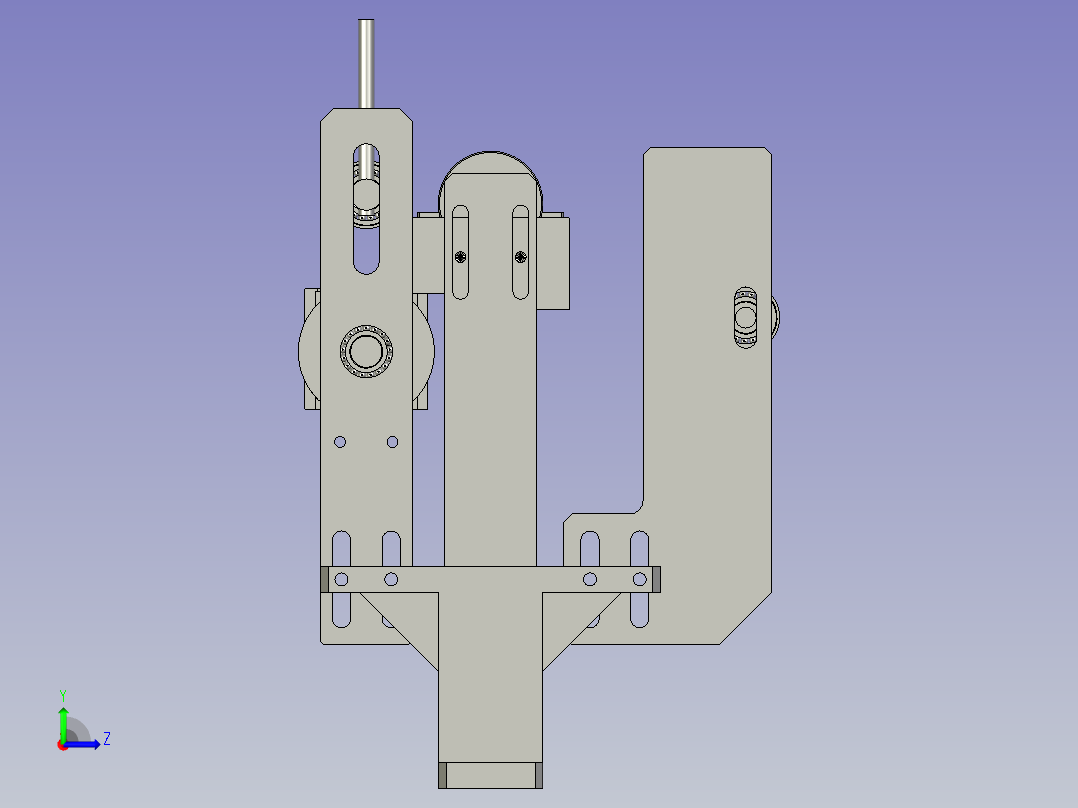 -编码器安装机构左视图