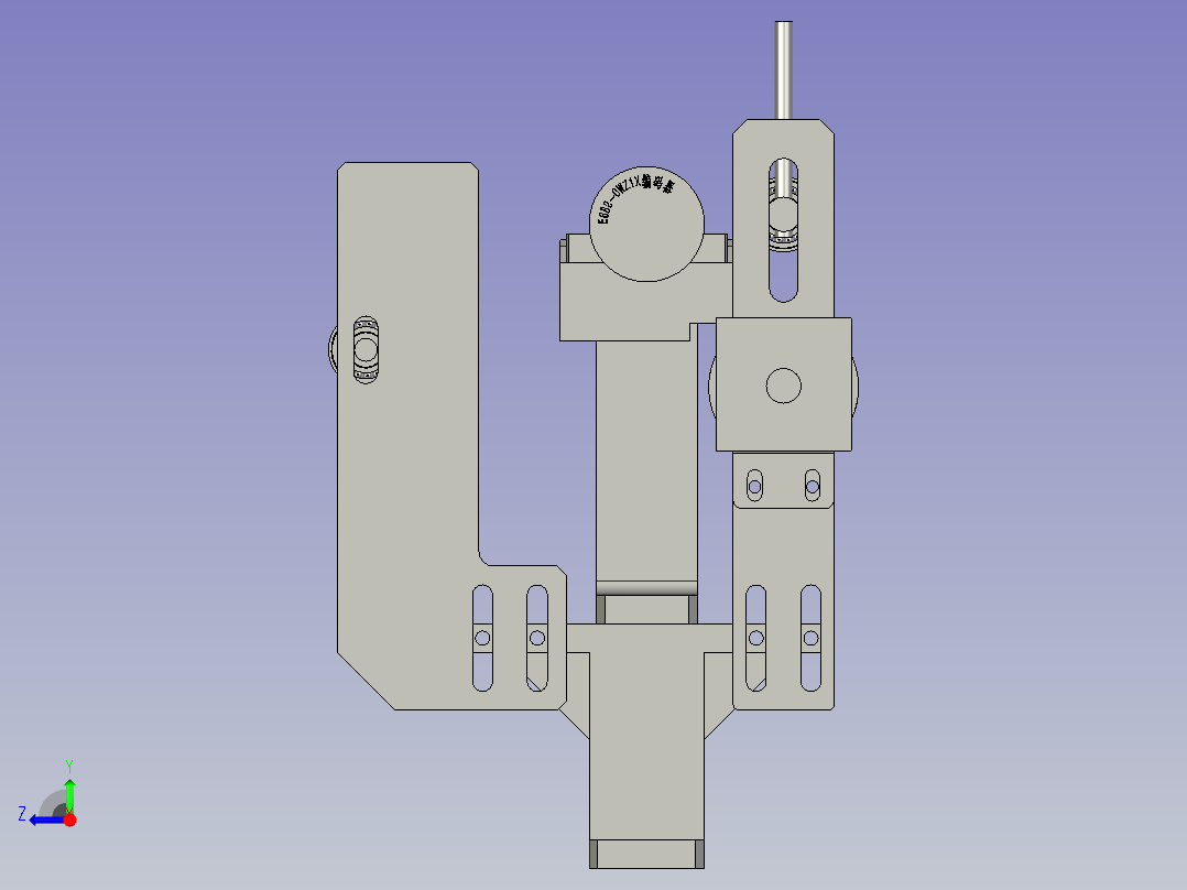 -编码器安装机构右视图