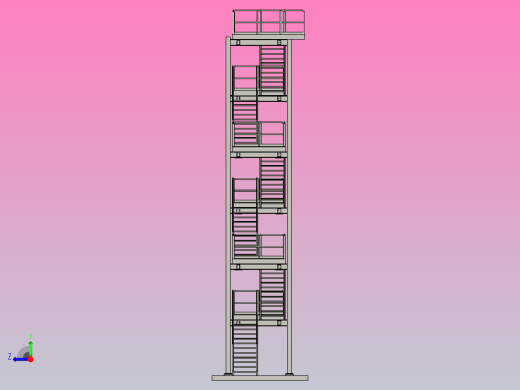 消防逃生楼梯右视缩略图