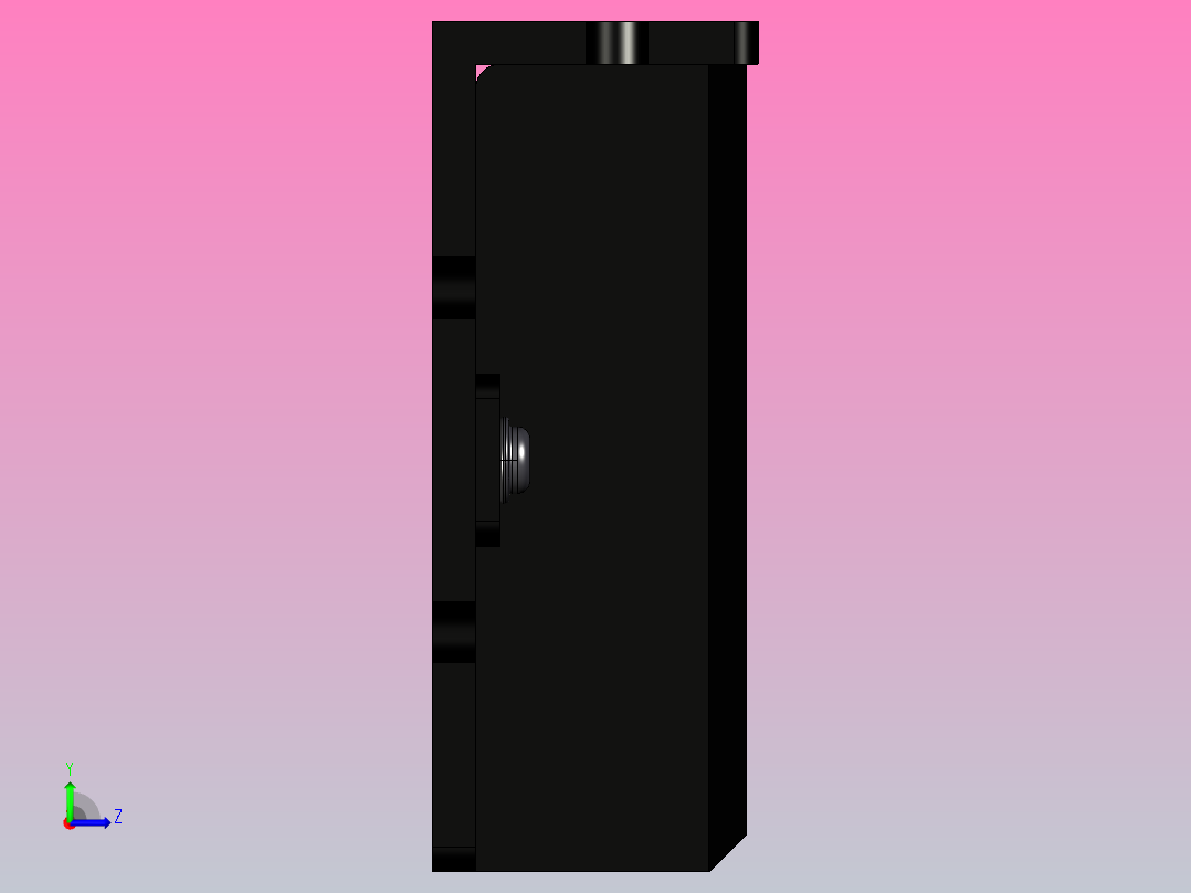 数字步进电机与驱动器DM442-IO-24-3D图纸左视图