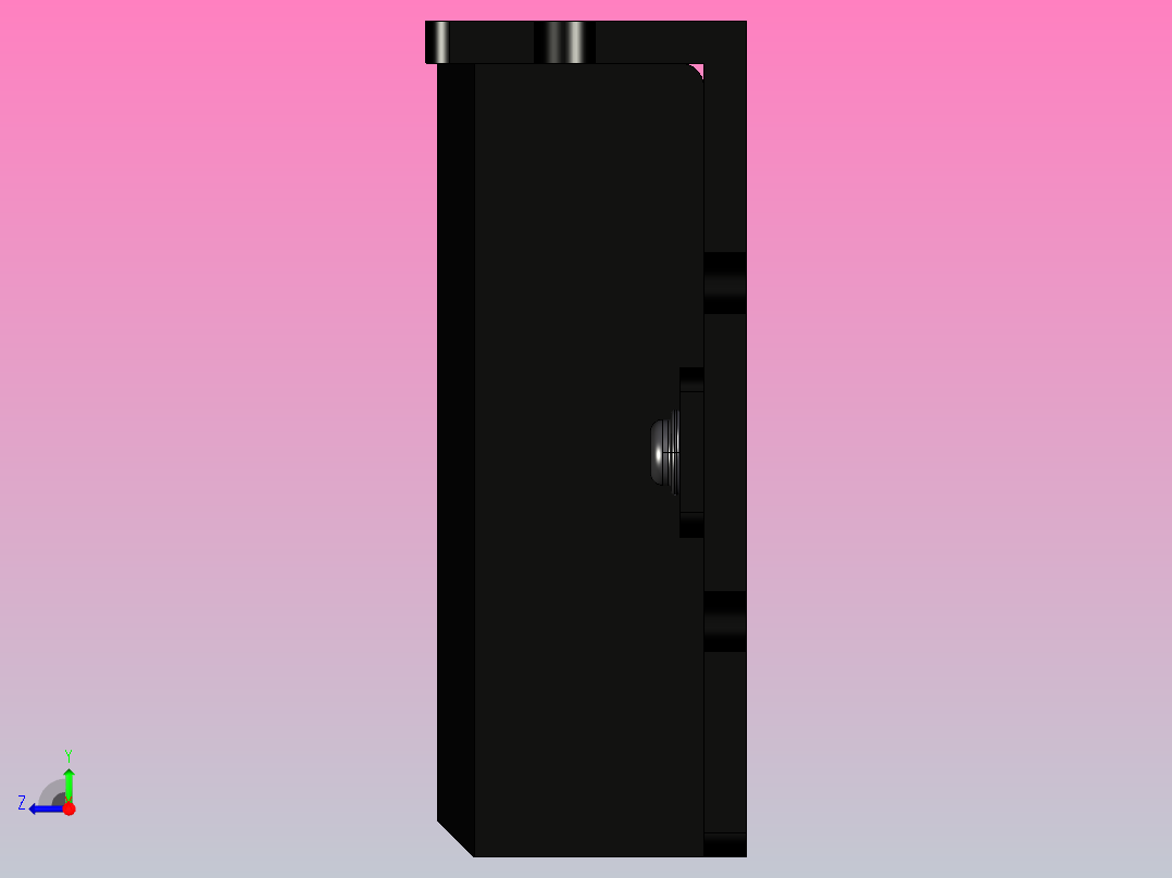 数字步进电机与驱动器DM442-IO-24-3D图纸右视图