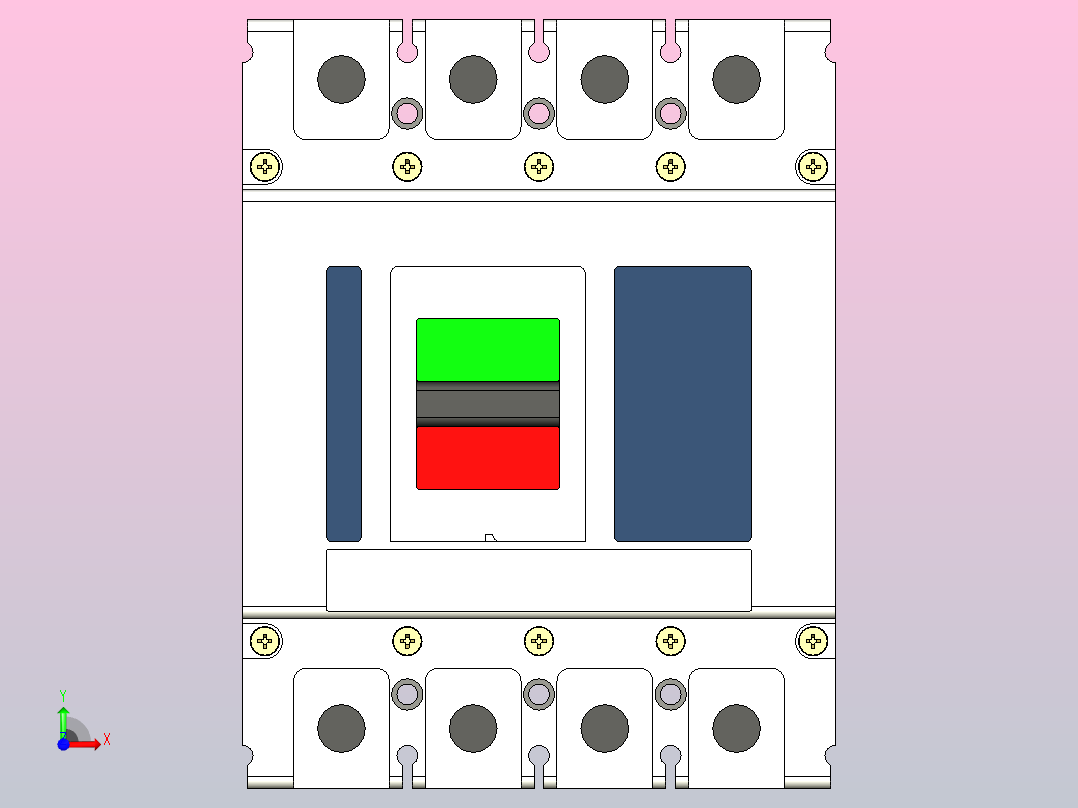 RDM1L系列漏电断路器[RDM1L-400H-4A]前视图