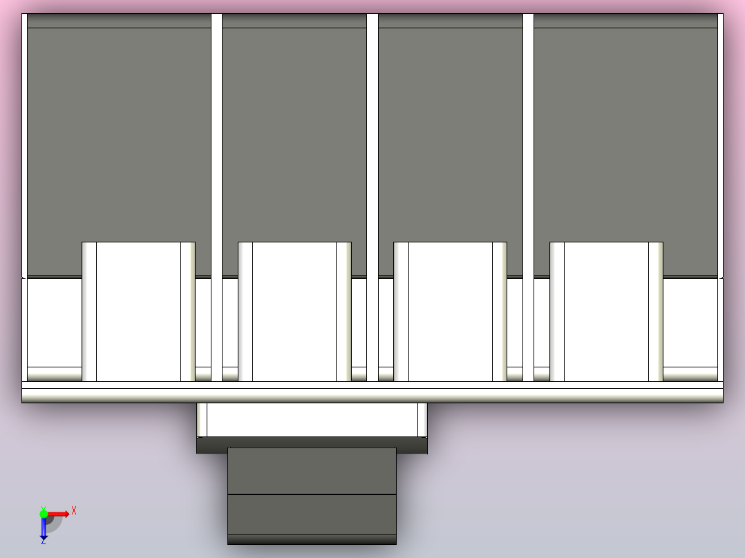RDM1L系列漏电断路器[RDM1L-400H-4A]俯视图