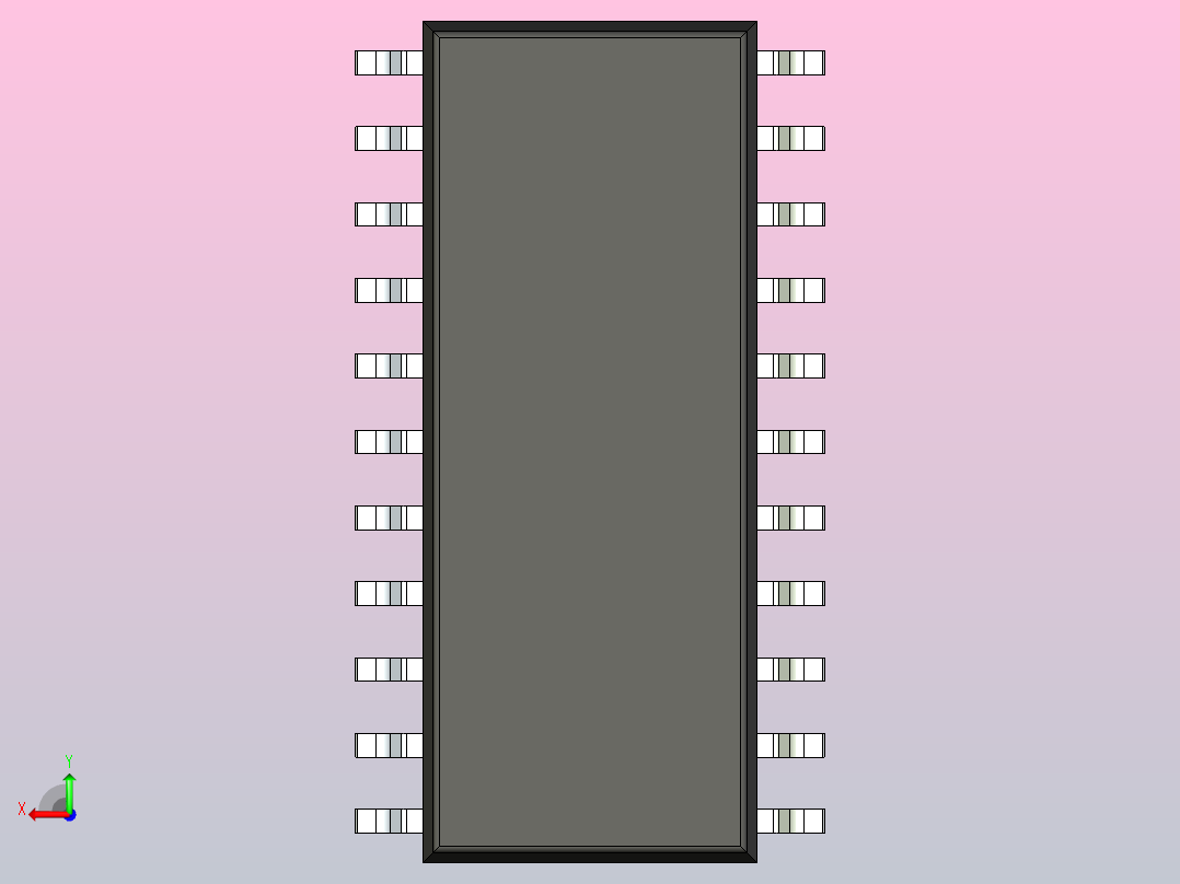 106x SOIC 封装（小外形集成电路）SOIC127P780X200-22N后视图