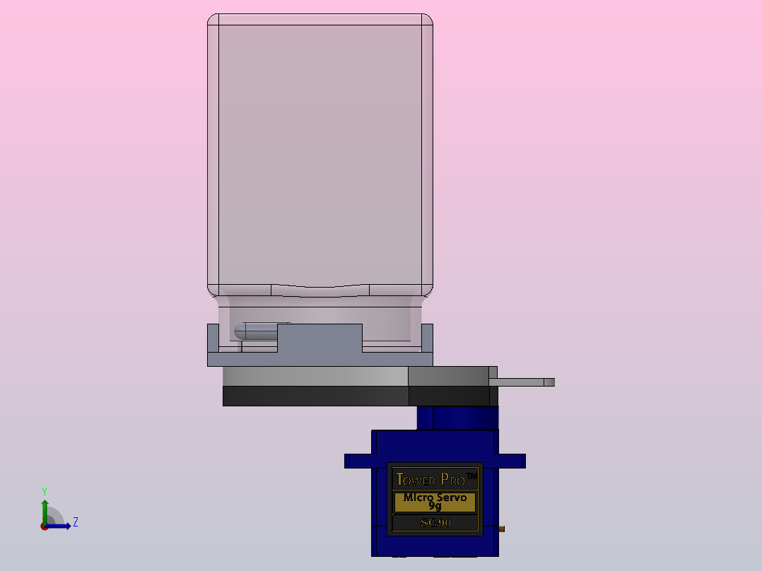 药物处理机制左视图