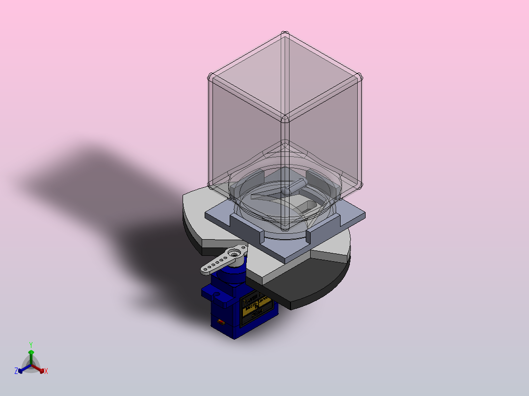 药物处理机制正等轴测图