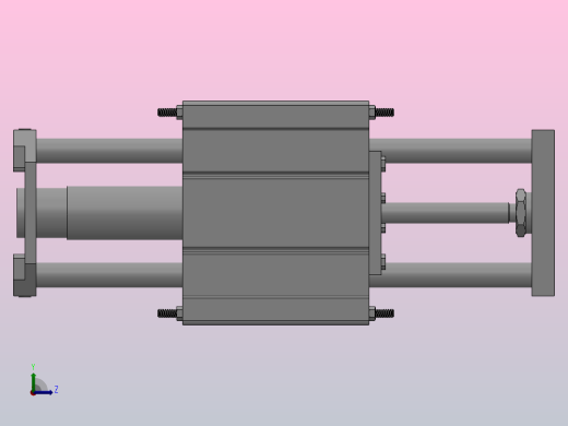 带导轨气缸-基本型HMGG系列[HMCGMB20-100]左视缩略图