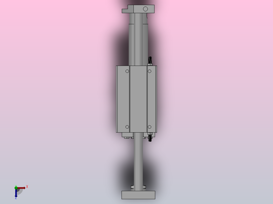 带导轨气缸-基本型HMGG系列[HMCGMB20-100]俯视图