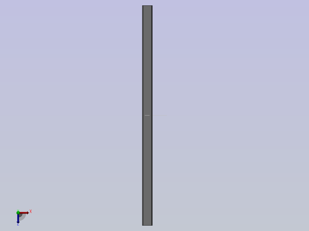 方通40×20×2.0x440（普通钢)俯视图