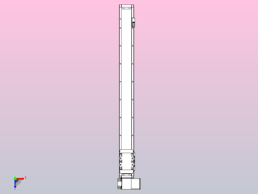 机器人皮带驱动直线轴TPA-GCB-80-P60-L750-RP-M20-N3俯视缩略图