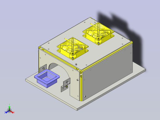 一款输送机上冷却工件3D图模型