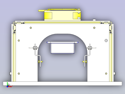 一款输送机上冷却工件3D图模型前视缩略图