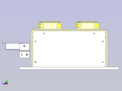 一款输送机上冷却工件3D图模型右视缩略图