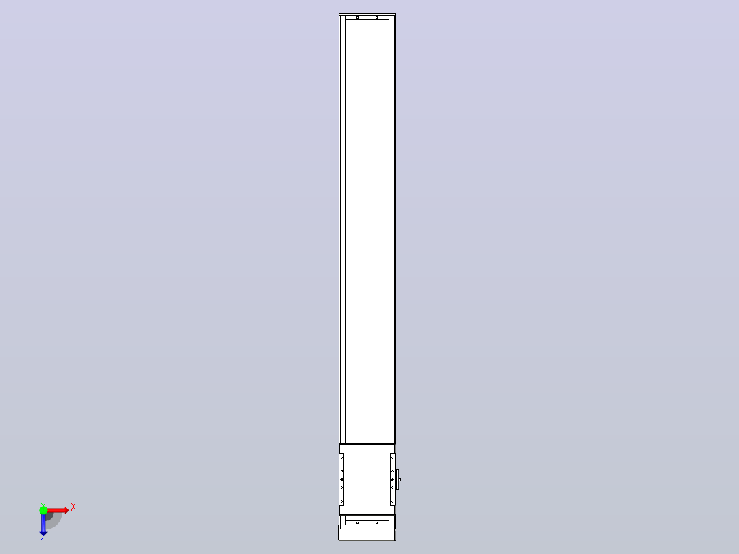 滚珠丝杠直线轴带导轨全封闭TPA-HCR-140D-2010C-L1050-MP-C-P40-N3俯视图