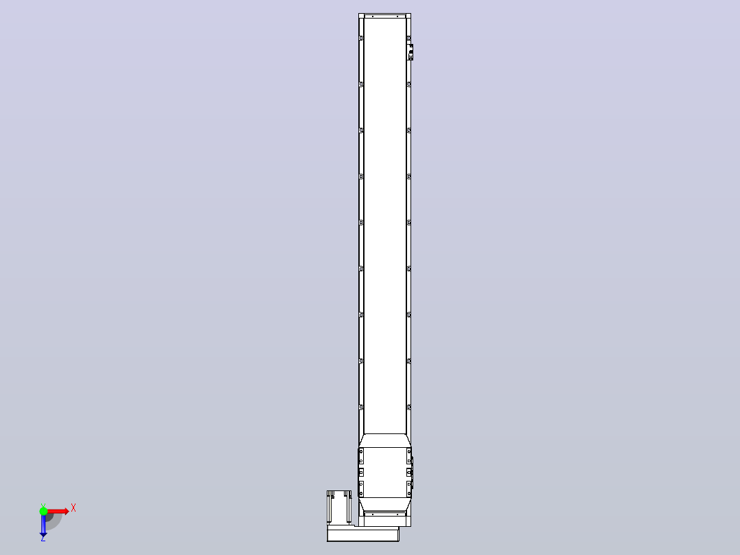 滚珠丝杠直线轴内置导轨TPA-GCR-170-2510C-L1350-MR-M75-N3俯视图