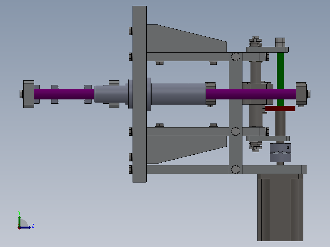 凸轮包装热封机构sw12可编辑左视图