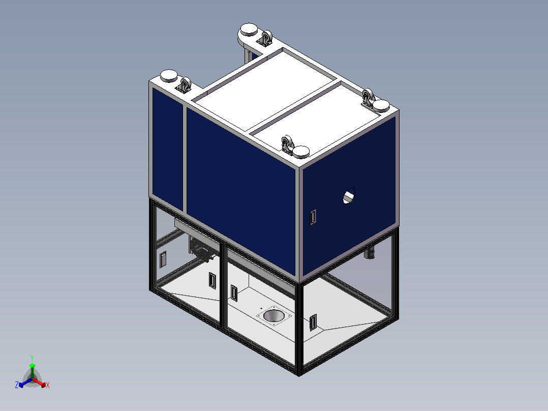 全自动焊锡机sw18可编辑正等轴测图