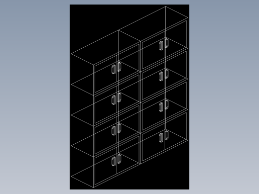 室内家具及植物的维模型十二-B016