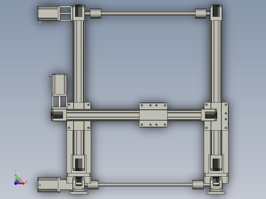 40模组XYZ坐标型前视图