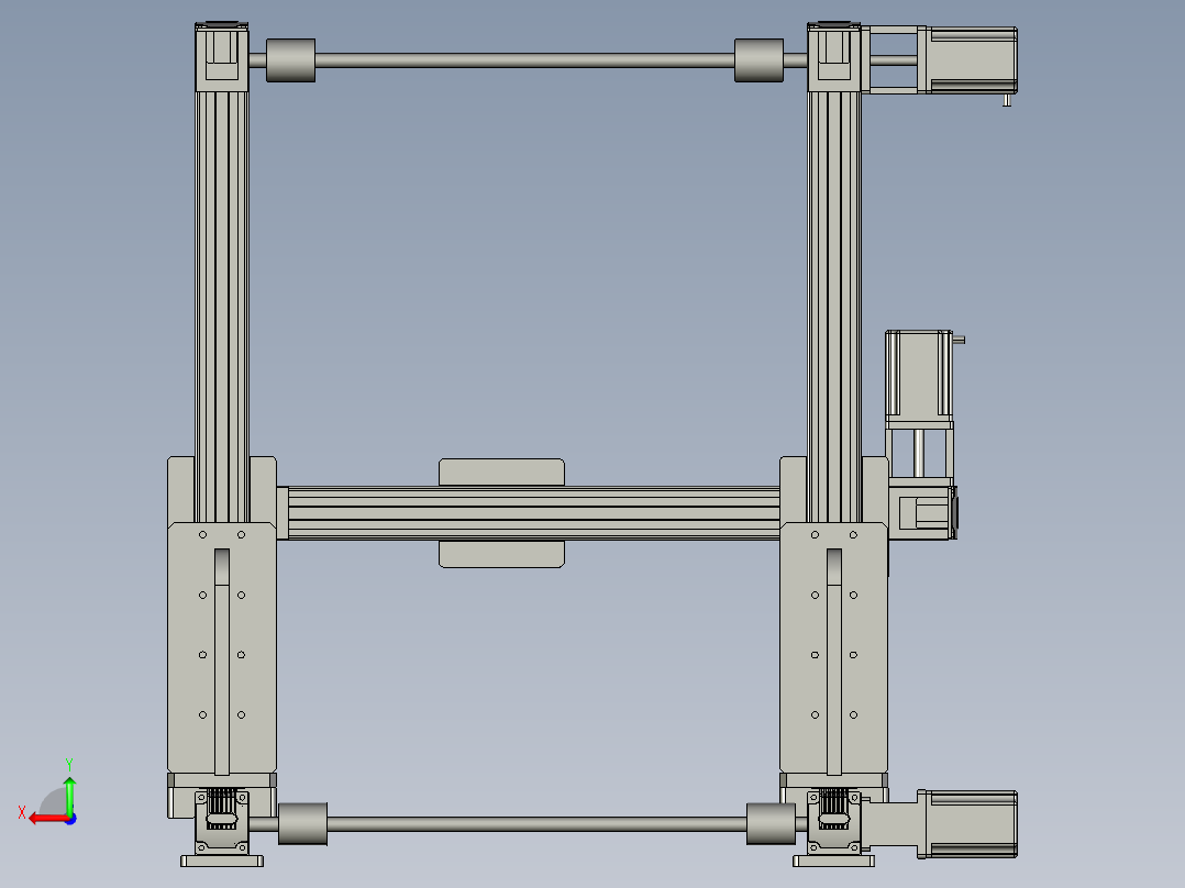 40模组XYZ坐标型后视图