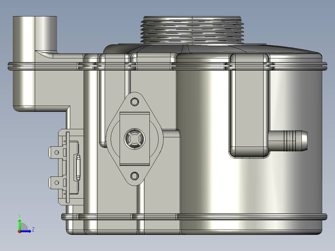 洗碗机之软水器左视图