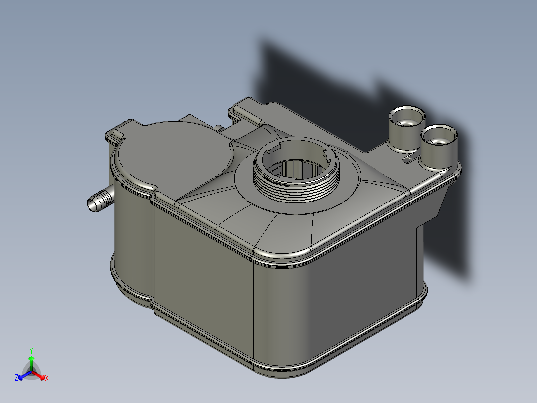 洗碗机之软水器正等轴测图