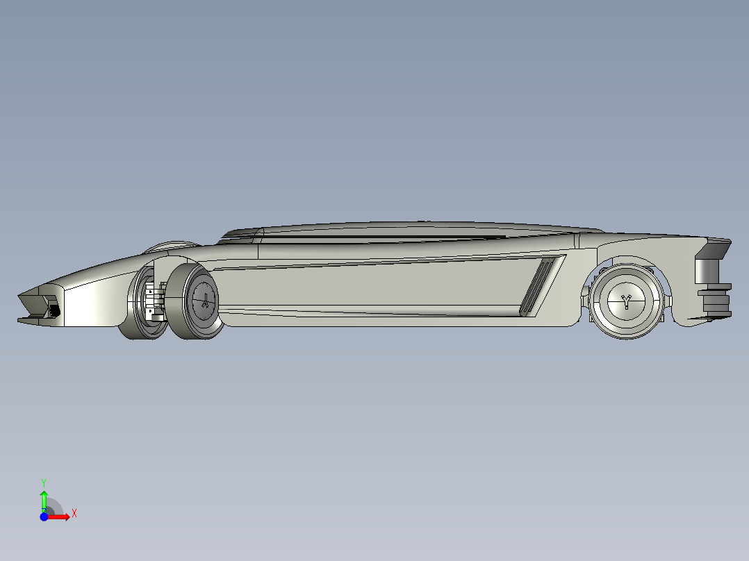 类汽车底盘AGV前视图