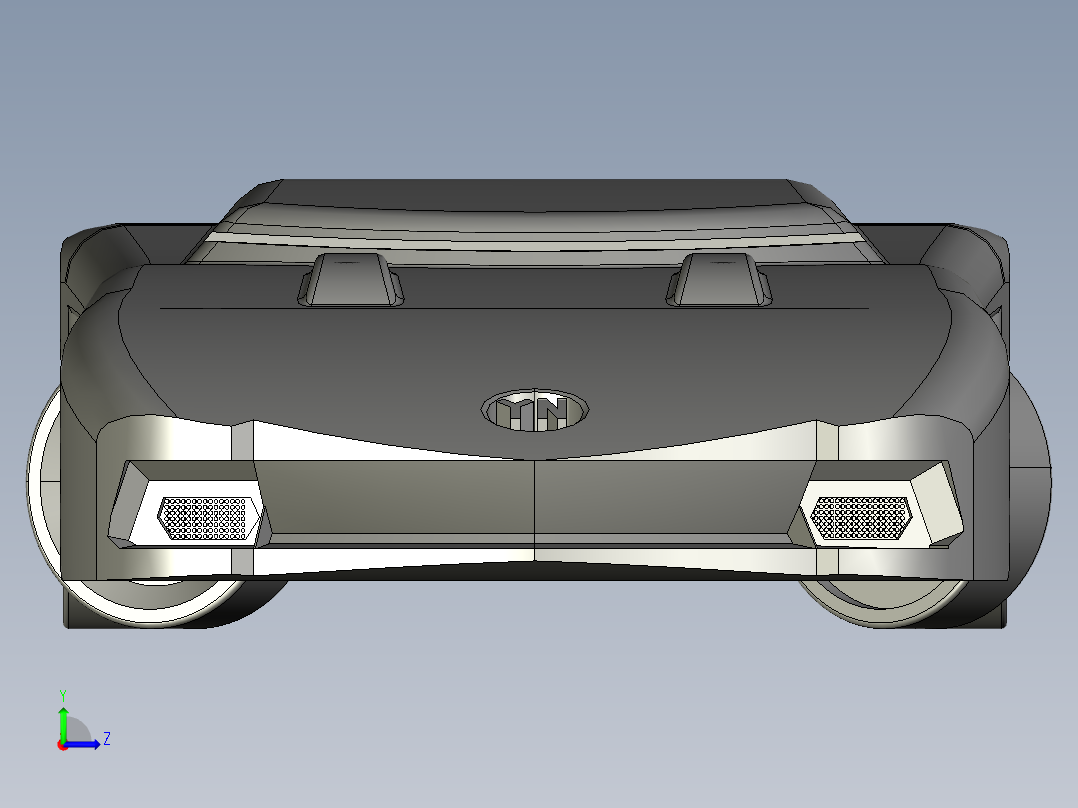 类汽车底盘AGV左视图