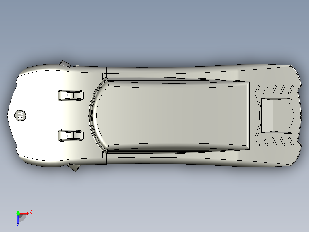 类汽车底盘AGV俯视图