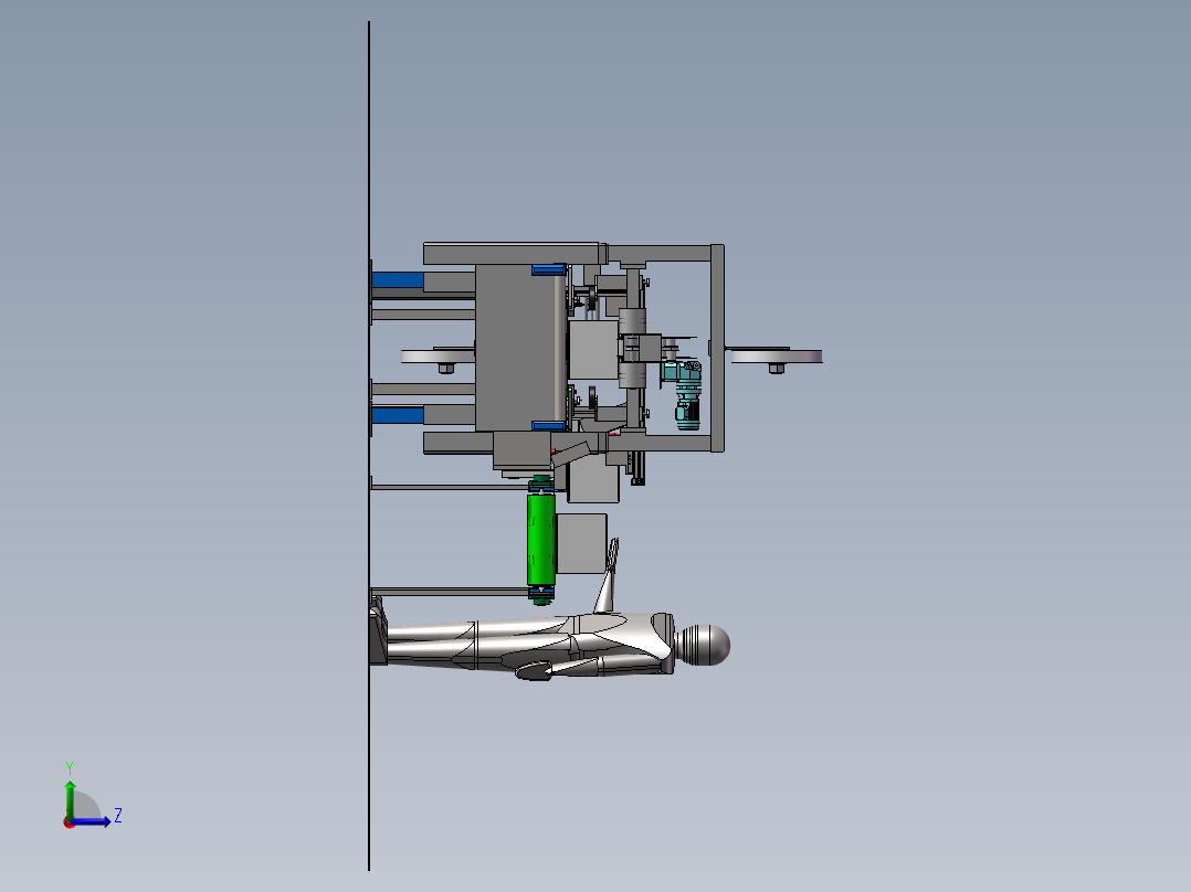 包装检测设备方案左视图