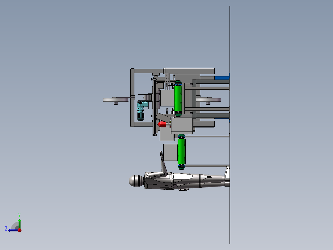 包装检测设备方案右视图