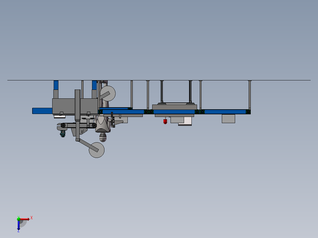包装检测设备方案俯视图