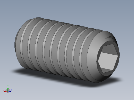 DIN 913-ISO 4026 固定螺钉-M2.5 L=5.SLDPRT