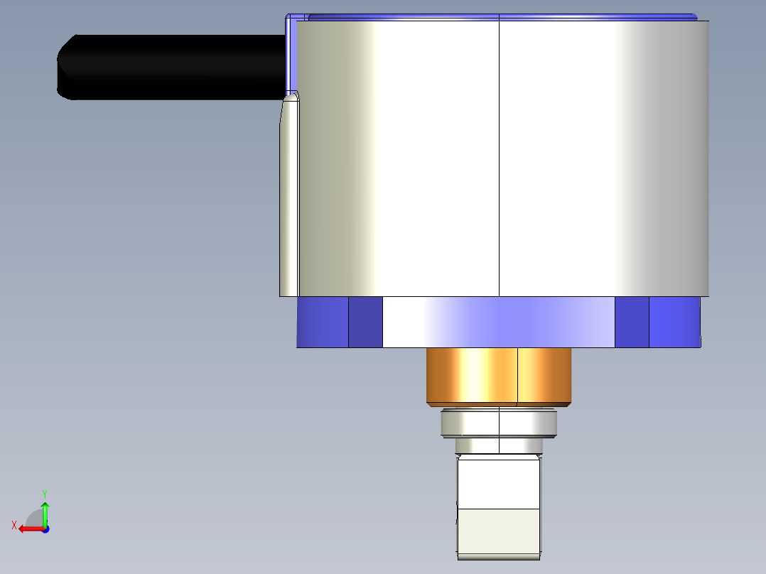 NOVOTECHNIK角度位移传感器RSM-2800系列，多圈传感器后视图