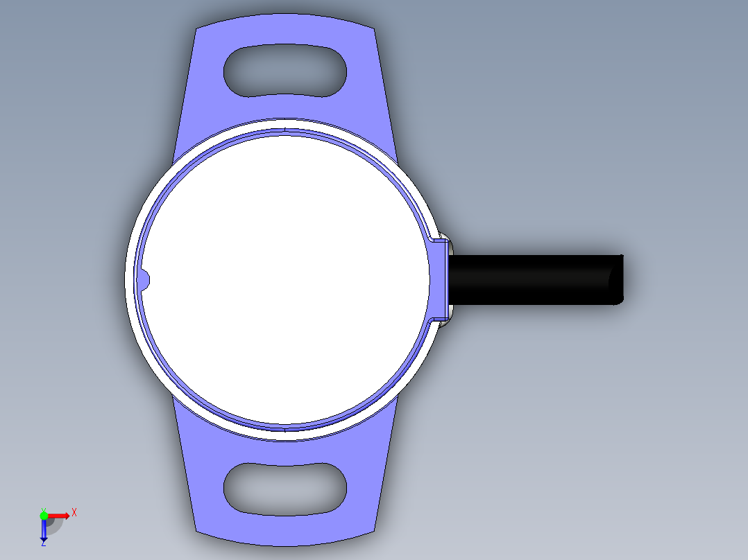 NOVOTECHNIK角度位移传感器RSM-2800系列，多圈传感器俯视图