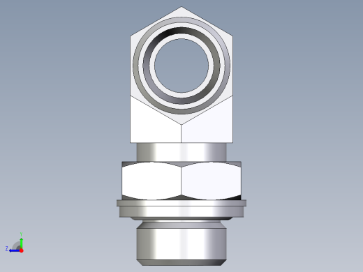 卡套式工业通用硬管接头EO_Adjustable_locknut_branch_tee_TEE12LROMDCF右视缩略图