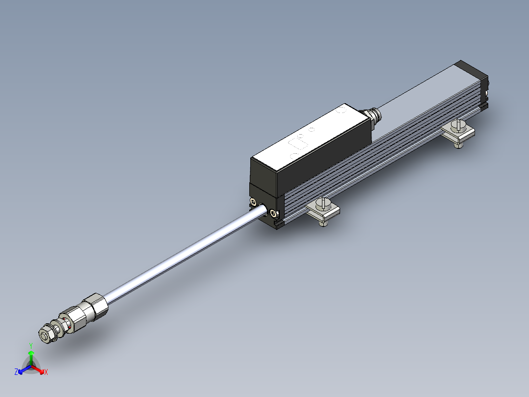 NOVOTECHNIK直线位移传感器TE1 - 系列传感器正等轴测图