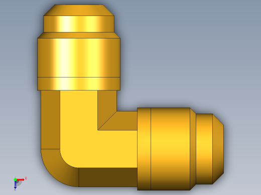 扩口式工业通用硬管接头Union Elbow 155F-8俯视缩略图