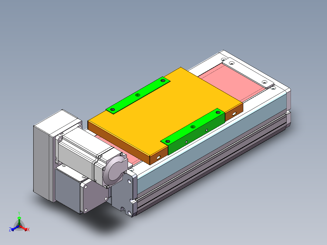MCB同步带全封闭MCB17-LU-400W正等轴测图