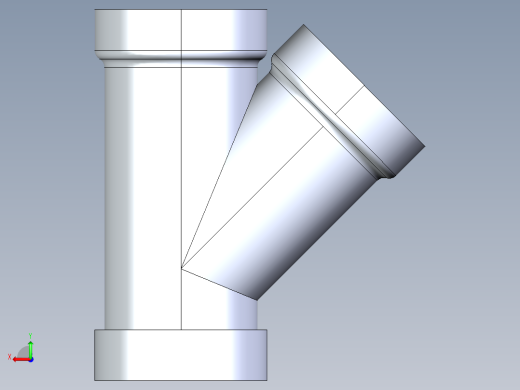 船舶管路系统S5_SeaDrainPLUS_45Wye-SxSxS_37E163003_3in Sea Drain Plus - 45 Wye - SxSxS后视缩略图