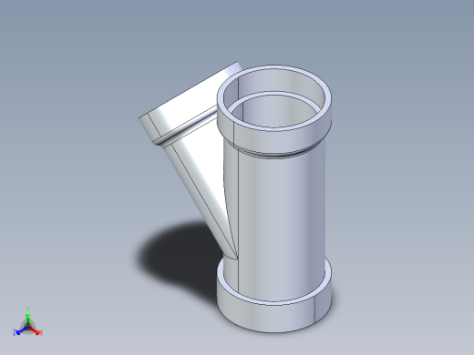 船舶管路系统S5_SeaDrainPLUS_45Wye-SxSxS_37E163003_3in Sea Drain Plus - 45 Wye - SxSxS正等轴测缩略图