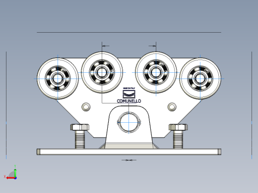 吊轮滑轮食堂大门的车厢CGS-250.8-P后视缩略图