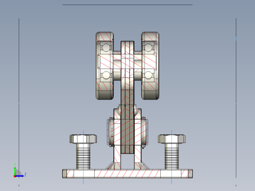 吊轮滑轮食堂大门的车厢CGS-250.8-P左视缩略图