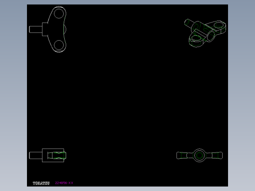 人體工學型把手(公牙SUS製)EWN.SST-p-2D多系列多零件图纸模型